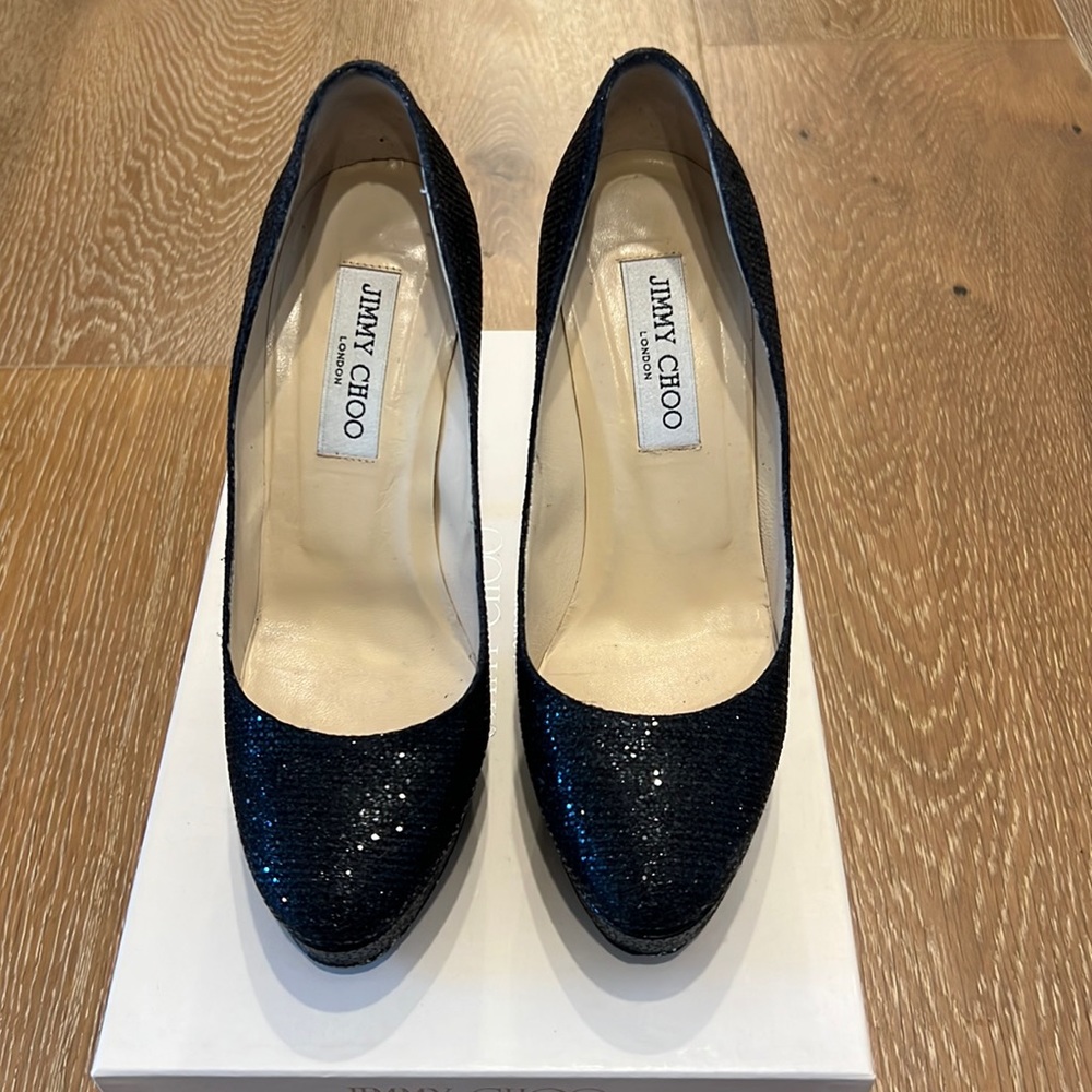 Authentic Jimmy Choo Cosmic Platform Heels